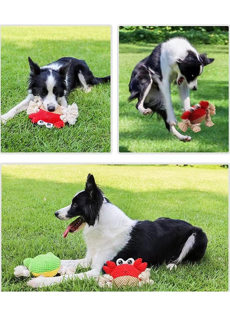 Y&D - SYOSI Plush Squeaky Dog Toys, Durable Chew Toy, for Puppy Teething, Interactive Stuffed Tug of War Toys with Tough Rope Legs Small Medium & Large Dogs - Image 1