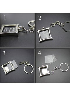 Square Photo Frame Keychain Set - 10 Pcs Mini Stainless Steel Picture Frame Keychains, Diy Personalized Sterling Photo Holder, Souvenir For Friends Lovers And Family - pzsku/Z2EA922C3348831E5C1EEZ/45/_/1735214337/5427c695-b6c4-402d-a810-8a0725cfaded