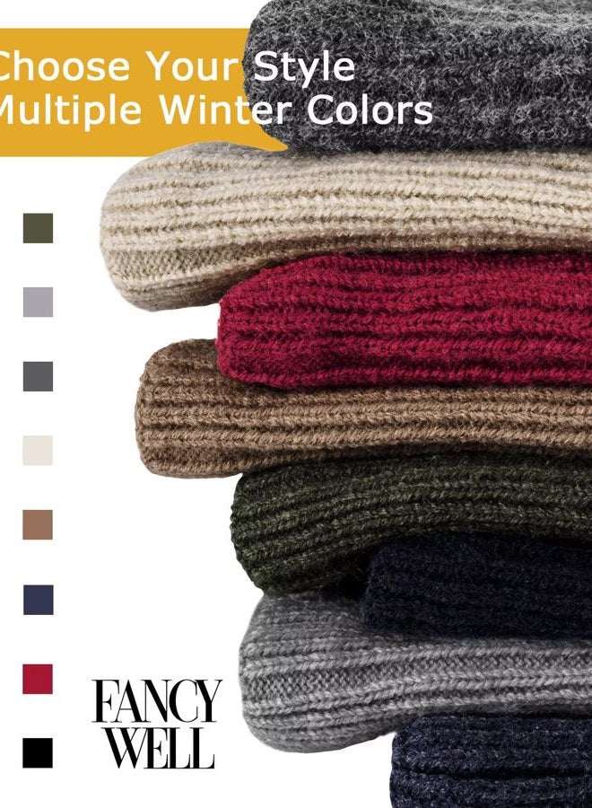 FANCY WELL Winter Neck Gaiter for Men & Women – Fleece Lined Neck Warmer, Soft & Stretchy Face Cover Scarf for Cold Weather, Military Green, Khaki & Charcoal, 8.27inX9.84in - Image 5