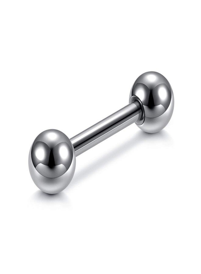 Zysta 4 Pairs Stainless Steel 14/16G Mixed Colors Body Piercing Barbells 6-16mm Post Studs Earring NippleTongue Helix Tragus Cartilage Labret Medusa Lip Eyebrow Straight Bar Ball Screw …, Metal - Image 4