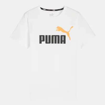 PUMA Kids' Essentials+ Two Tone Logo T-Shirt