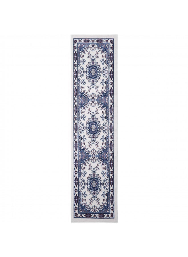 Home Dynamix Premium Sakarya Traditional Medallion Border Area Rug, Porcelain, 1'9"x7'2" Runner - Image 1
