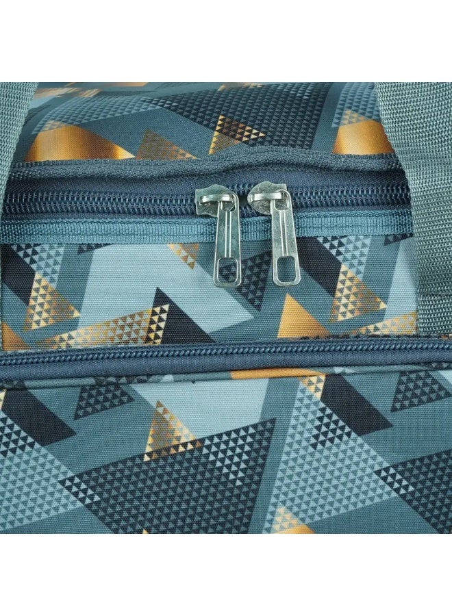 Beach Cool 25L Padded Fabric Thermal Bag for Food and Drinks, 1 Zipper - Gray/Yellow - Image 2