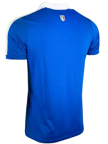 Just 4 Kicks Men's Italy Short Sleeve Shirt, Italia Classic Performance Jersey (AS) Blue - Image 4