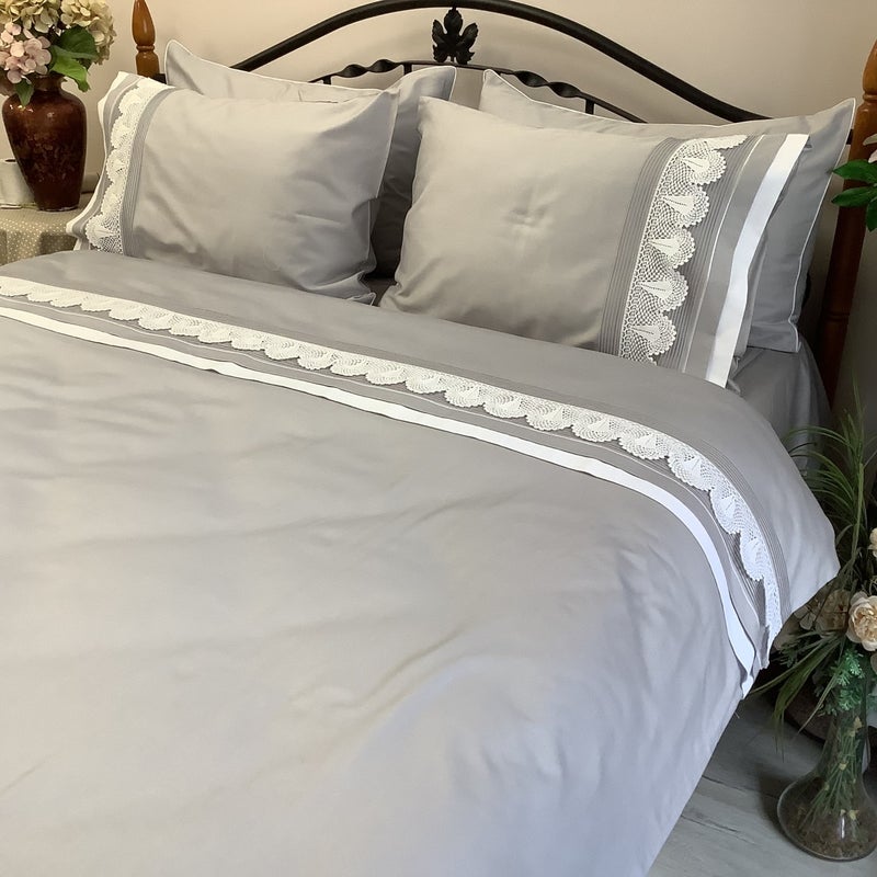 Oya Home Lace Duvet Cover Set - 6 Pieces  - Image 1