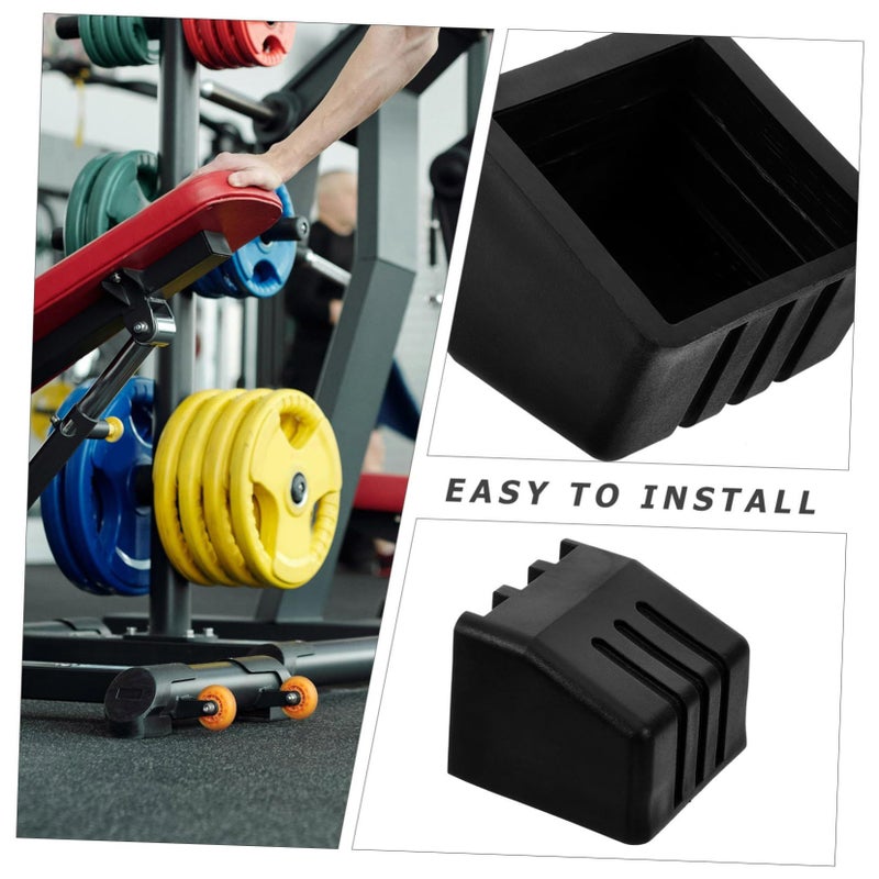 4 Pcs Gym Equipment Floor Protector Pads Non Slip Furniture Grippers For Home Exercise - Image 4