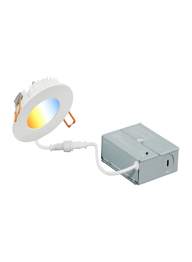 LEDVANCE Sylvania LED 3" Slim Microdisk Recessed Downlight, Dimmable, 8W, 500 Lumens, 5 CCT Color Selectable (2700K/ 3000K/ 3500K/ 4000K/ 5000K), Wet Rated, 90 CRI - 1 Pack (61403) - Image 2