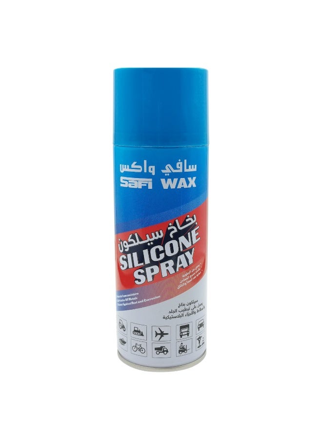 Safi WAX Silicone Spray Lubricant SFW-106 Multi Purpose Anti Rust Water Repellent Protective Spray for Car Bike Rubber Plastic Metal Parts - Image 1