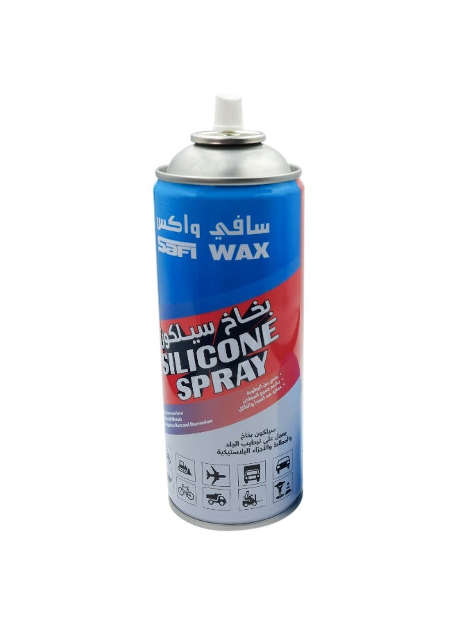 Safi WAX Silicone Spray Lubricant SFW-106 Multi Purpose Anti Rust Water Repellent Protective Spray for Car Bike Rubber Plastic Metal Parts - Image 3