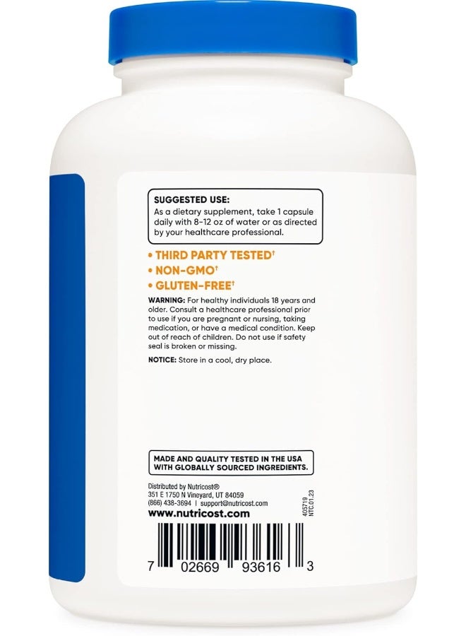 بيتين هيدروكلورايد + بيبسين 790 مجم، 240 كبسولة - خالية من الغلوتين وغير معدلة وراثيًا - Image 3