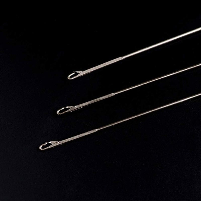 klarako 2pcs Stainless Steel Sewing Loop Turner Hook with Latch for Fabric Tube Straps Belts Strips DIY Accessories - Image 2