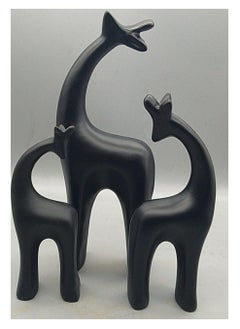 ba9ma ba9ma. Anti-cat set of 3 giraffe-shaped items, gold color, suitable for bedroom, office, and more.  - Image 4
