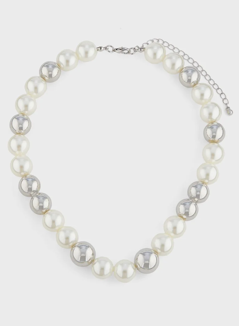 Ella Limited Edition Layered Pearl Statement Necklace