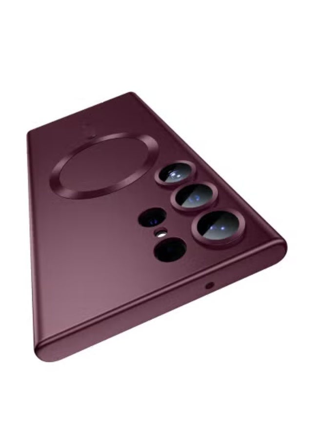 جاجيك Slim Thin Magnetic Case Cover for Samsung Galaxy S22 Ultra 6.8-inch – Ultra-Lightweight Protective Phone Cover with Built-In Magnetic Mount Support for MagSafe Accessories, Shock-Absorbent & Scratch-Resistant Design Ensuring Wireless Charging Compatibility and Maximum Protection - Image 1