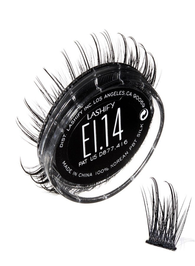 Lashify Extreme Ice 14mm Gossamer DIY Eyelash Extensions Refill, the First Ever Dual-Fibered Lash that Features Both Thin and Thick Fibers, Black, Easy False Lashes - Image 1