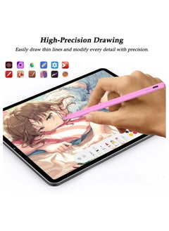 FARROBIZZ Stylus Pen for iPad 2024-2018, Pen for iPad Apple Pencil 9th&10th Generation, Compatible with iPad 10/9/8/7/6, iPad Pro 12.9"/11"/13" (M4), iPad Mini 6/5, iPad Air 5/4/3/11"-13" (M2) - Pink  - Image 5