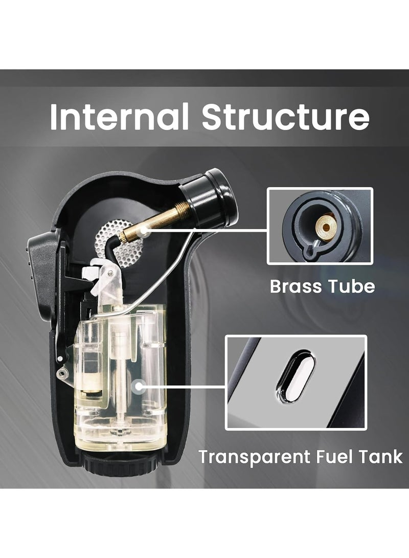 Windproof Refillable Butane Lighter with Adjustable Jet Flame – Perfect for Camping, Candles, and Gifts - Image 3