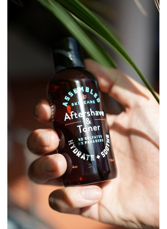 ASSEMBLED Men's Aftershave & Toner, 4oz (Pack of 1); Fragrance-Free, Paraben-Free - Image 3
