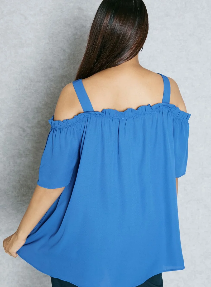 New Look Curve Cold Shoulder Top