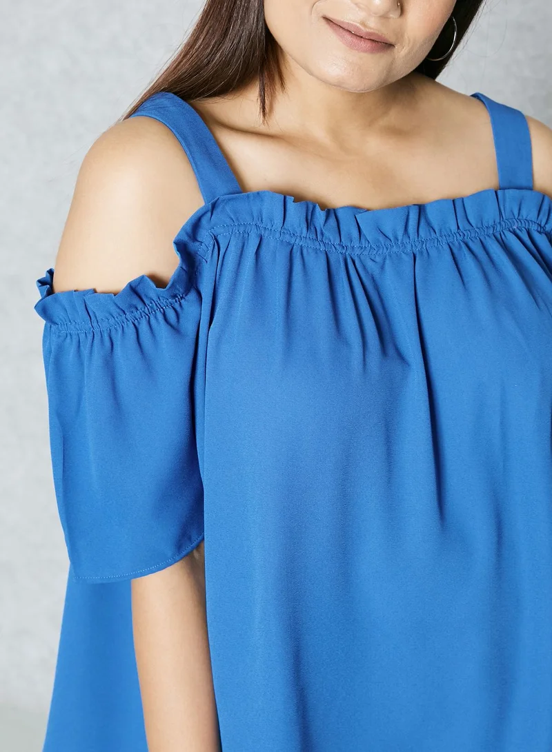 New Look Curve Cold Shoulder Top
