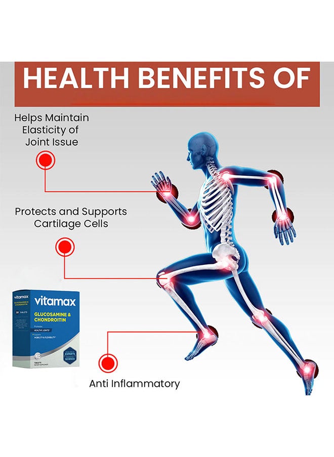 Vitamax Glucosamine + Chondroitin Tab 60's  - Image 4
