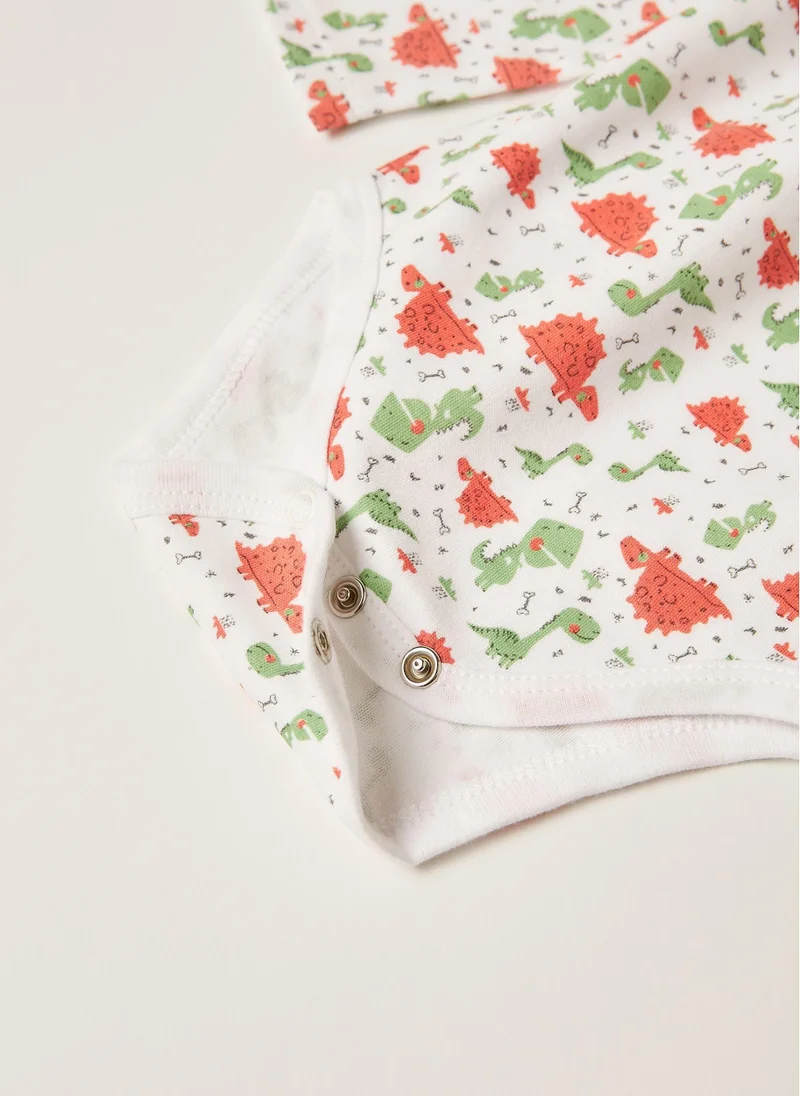 Zippy 5 Bodysuits for Baby Boys 'Dinosaur', Multicoloured