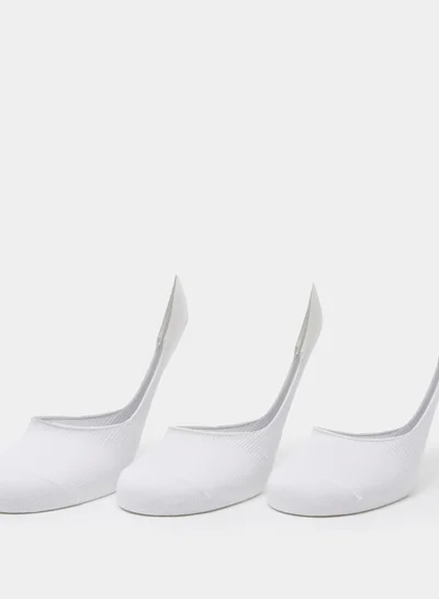 DUCHINI Solid No Show Socks - Set of 3