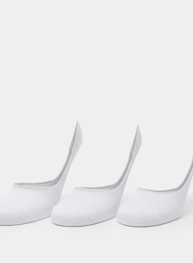 DUCHINI Solid No Show Socks - Set of 3