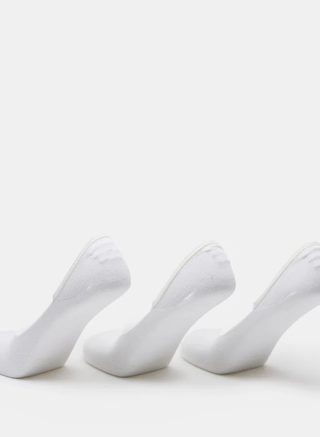 DUCHINI Solid No Show Socks - Set of 3