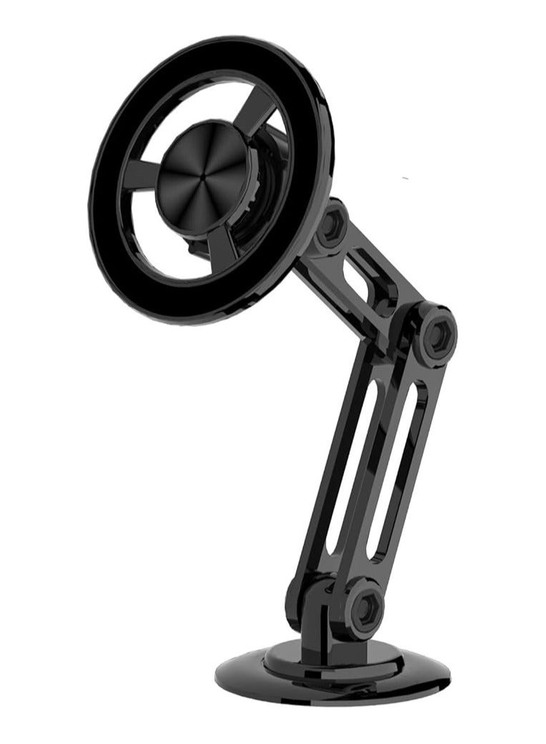 Raxoom 360° PRO, Magnetic Suction Car Phone Holder Stylish Magnetic Car Phone Holder, Phone Mount for Car, with Adjustable Arm (Black) - Image 1