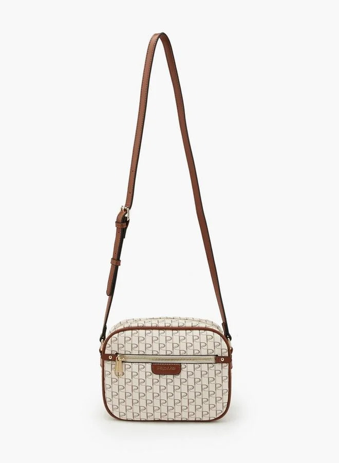 بابريكا Monogram Crossbody Bag With Adjustable Strap