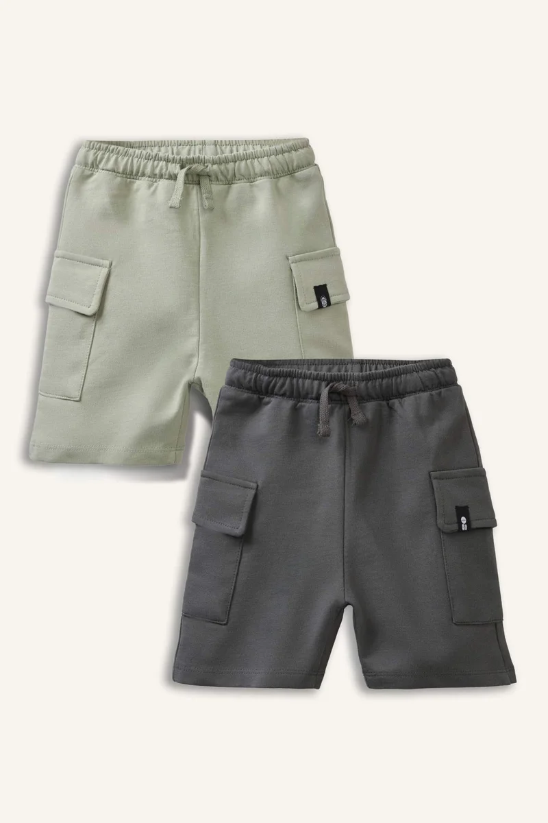 ديفاكتو 2 piece Regular Fit Elastic Band Shorts