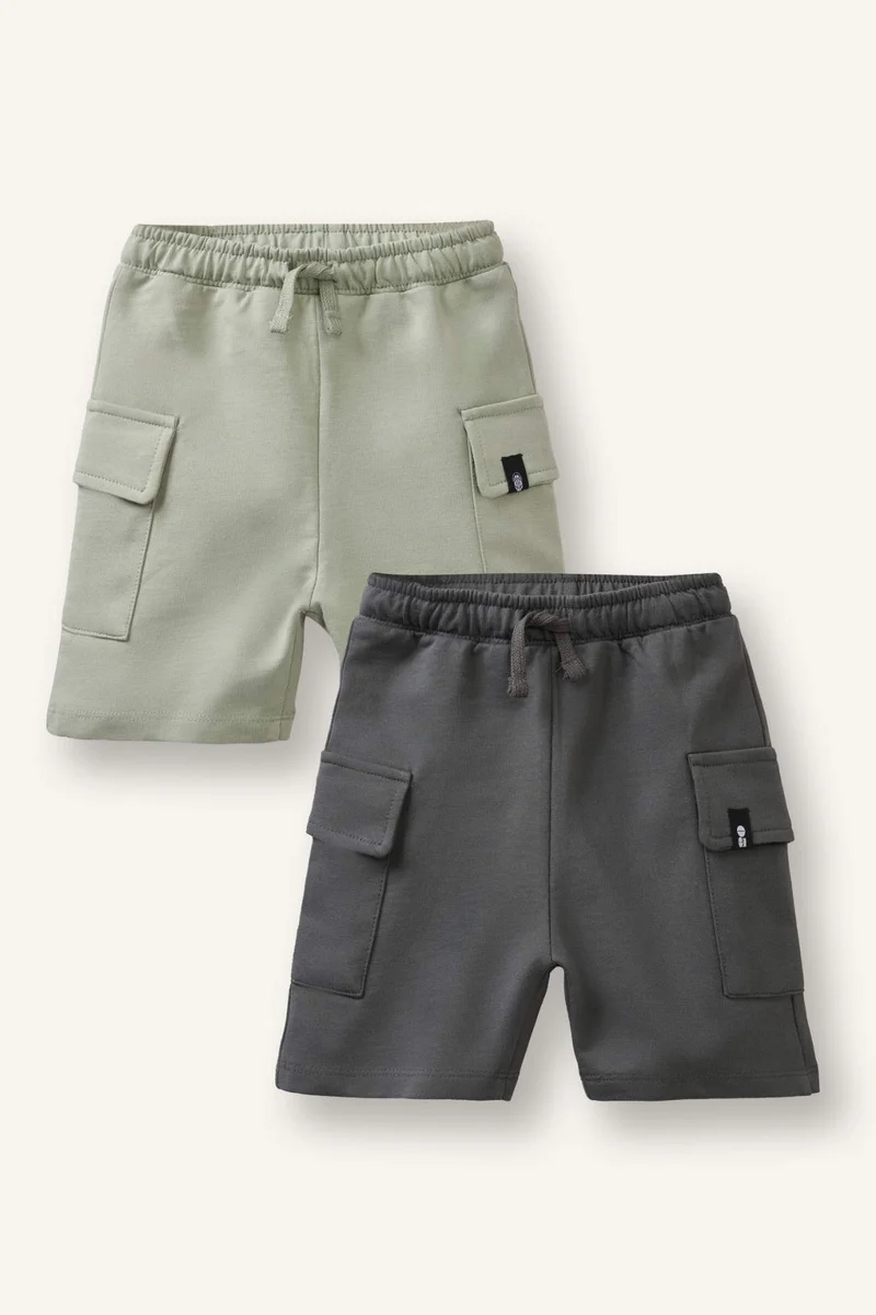 ديفاكتو 2 piece Regular Fit Elastic Band Shorts