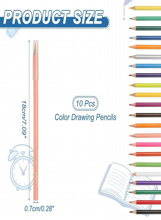 PATIKIL Colored Pencils, Beige Color Drawing Pencils with Oil-Based Cores Art Scrapbook Supplies for Adult Coloring Books Artists Beginners Drawing Sketching, 10 Pcs - Image 2