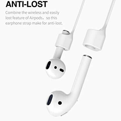 GadgetBite Anti-Lost Magnetic Strap Silicone Cable String for Apple Wireless Earphones 1/2/ Pro / 3rd Gen - White - Image 4
