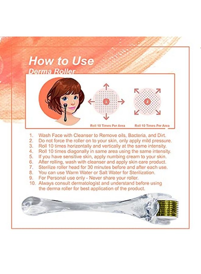 Epyz Transparant Derma Roller With 540 Titanium Alloy Needles (0.25Mm Gold) - Image 5