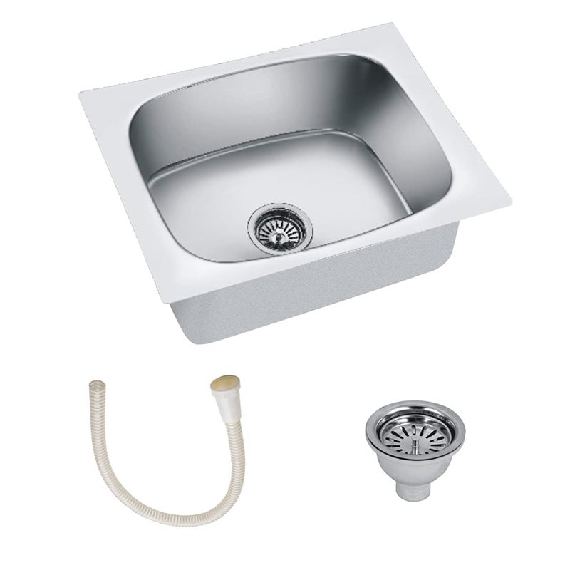 ARQUIN 304 GRADE 21 x 18 x 8 STAINLESS STEEL SINGLE BOWL KITCHEN SINK