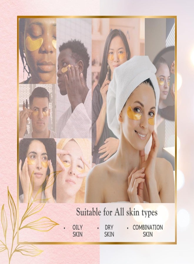 aalin Get Amazing Results 24K Gold Under Eye Hydrogel Patches[60Pcs] With Licorice Extract, Hyaluronic Acid, Collagen & Glycerin Specialized for Puffy Eyes, Dark Circles and Wrinkles - Image 5