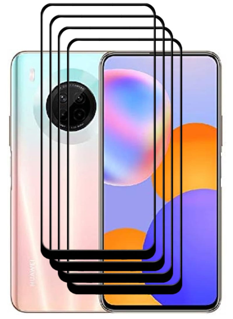 ACLIX 4 Pieces Antistatic ESD Dustproof Premium Quality High Definition Tempered Glass Screen Protector Designed For Huawei Y9a - Image 1