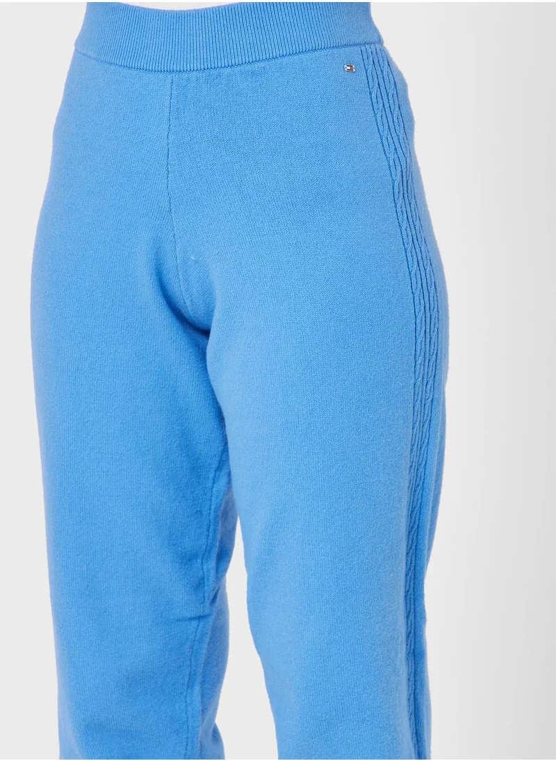 TOMMY HILFIGER High Waist Knitted Sweatpants