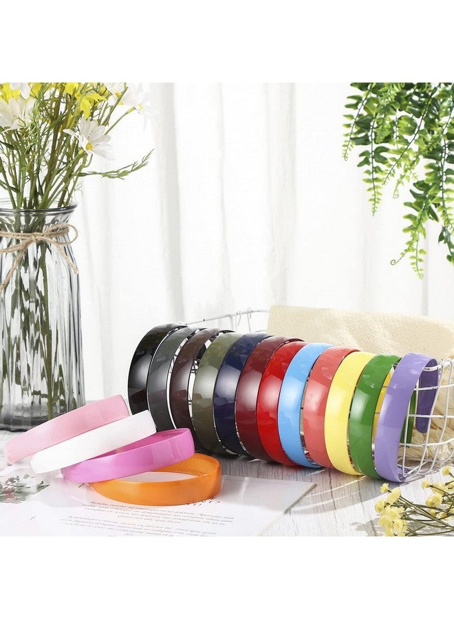 واي دريس 16 قطعة من عصابات الرأس البلاستيكية مع أسنان، عصابات رأس صلبة بسيطة، عصابات شعر عريضة مضادة للانزلاق، عصابات رأس يدوية الصنع للنساء، إكسسوارات شعر (1 بوصة، لون كلاسيكي) - Image 4