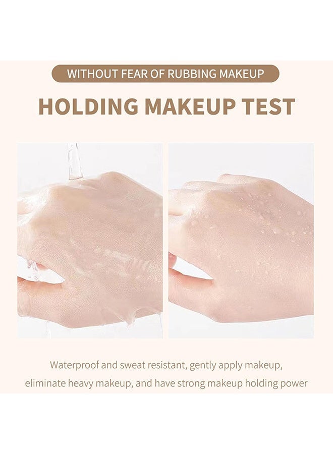 اوكيل كريم أساس تغطية كاملة, كريم أساس دافئ التغيير كونسيلر مرطب طويل الأمد, إشراق وتغيير اللون خافي العيوب 03#درجة الحرارة تغير اللون - Image 5