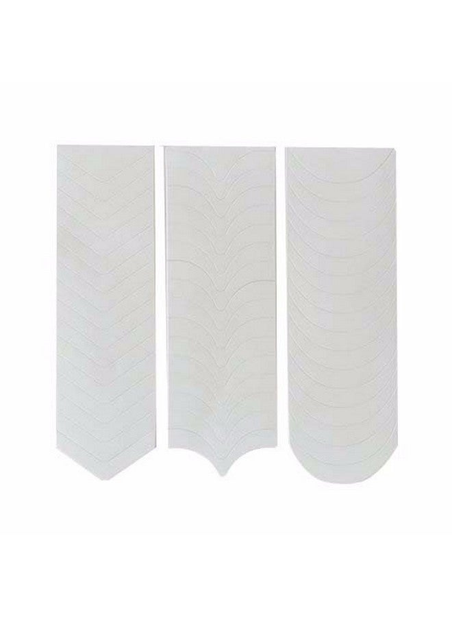 فوكس مجموعة FOK من 5 قطع من لوحات ختم الصور ذات التصميم العشوائي المستطيلة للأظافر وقطعة واحدة من ملصقات نصائح طلاء الأظافر الفرنسية - Image 2