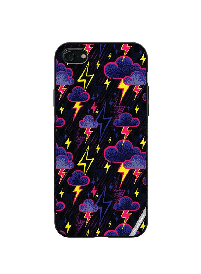 VR CREATIVE Protective Case Cover For Apple iPhone SE (2022) Lightening Design Multicolour - Image 1