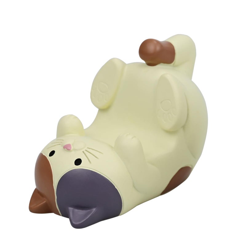 Mevodeata Cat-Shaped Phone Stand Animal Resin Gifts for Cat Lovers, Home & Office Fashion Accessories(White) - Image 1