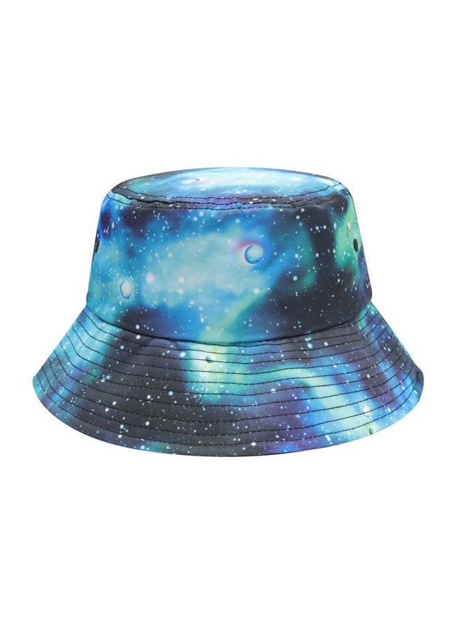 ZLYC Unisex Cute Print Bucket Hat Summer Travel Fisherman Cap for Women Men Teens (Galaxy Blue)  - Image 3
