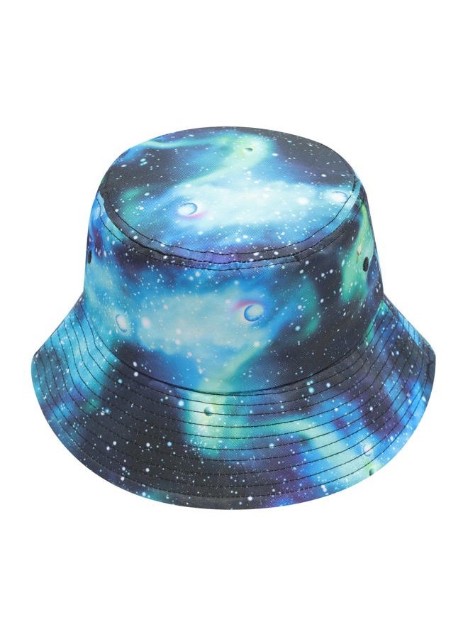 ZLYC Unisex Cute Print Bucket Hat Summer Travel Fisherman Cap for Women Men Teens (Galaxy Blue)  - Image 1