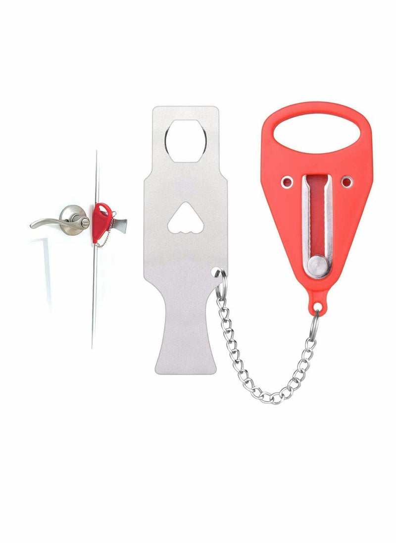 KASTWAVE - Portable Door Lock Travel Lock Solid Heavy Duty Lock Perfect for Traveling, Hotel, Home,Apartment,School, Prevent Unauthorized Entry Add Extra Lock for Additional Safety and Privacy - Image 1