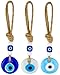 BCS Evil Eye Car Hanging Ornament Rear View Mirror Accessories 1.8" W x 9" L Glass Decor Turkish Greek Nazar Amulet - Image 2