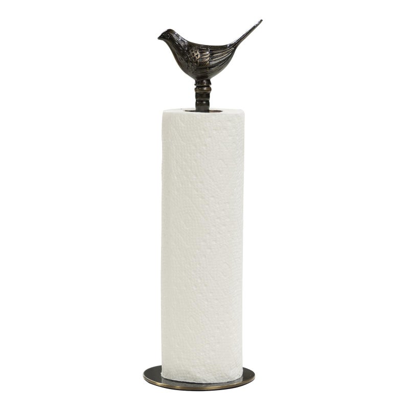 YACSNBF 1 Luxurious Brass Paper Towel Holder countertop (Black) - Image 1